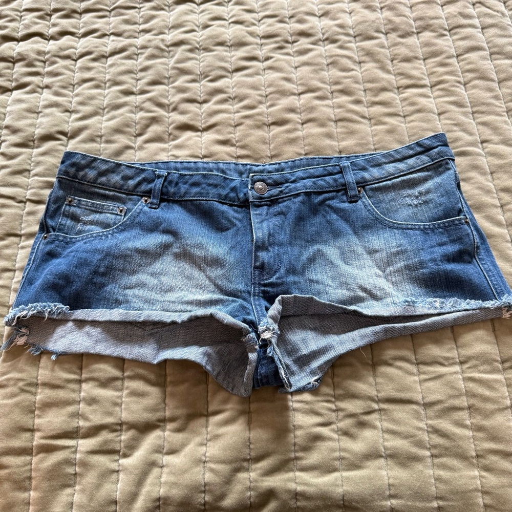 Rip Curl Distressed Denim Jean Shorts